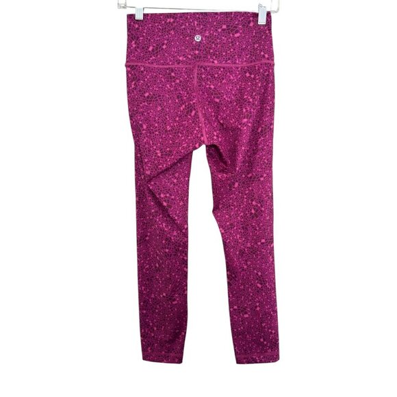 Lululemon High Times Pant Full On Luxtreme, Paradise Geo Regal Plum Pink - Picture 3 of 5